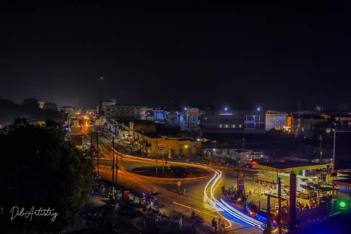 Arua City at night