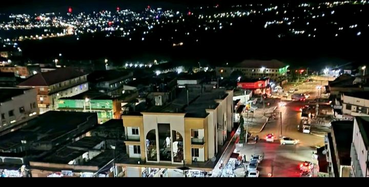 Masaka City at night
